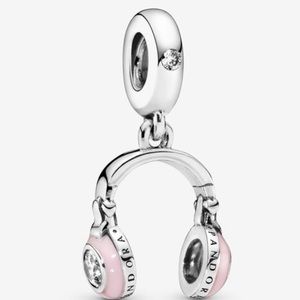 Pandora Charm Earphones Sterling Silver